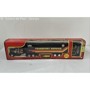 VTG 1989 New Bright Wired Remote Kenworth Highway Hauler Tractor Trailer (#3121)